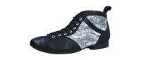 Think Damen Stiefelette/Nachhaltig/Schuhe für eigene Einlagen Guad2 BIANCO/KOMBI (Schwarz) 3-000618-1000
