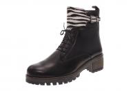 PintoDiBlu Damen Stiefel/Stiefelette/Schuhe für eigene Einlagen Black/Zebra (Schwarz) 81661-228