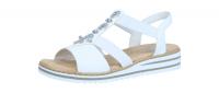 Rieker Damen Sandale weiss (Weiß) V0687-80